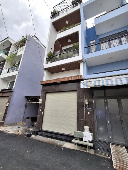 mới xây Vuông 5 tầng 51m2, view sông, Đ.8m Quốc Lộ 1A Q12