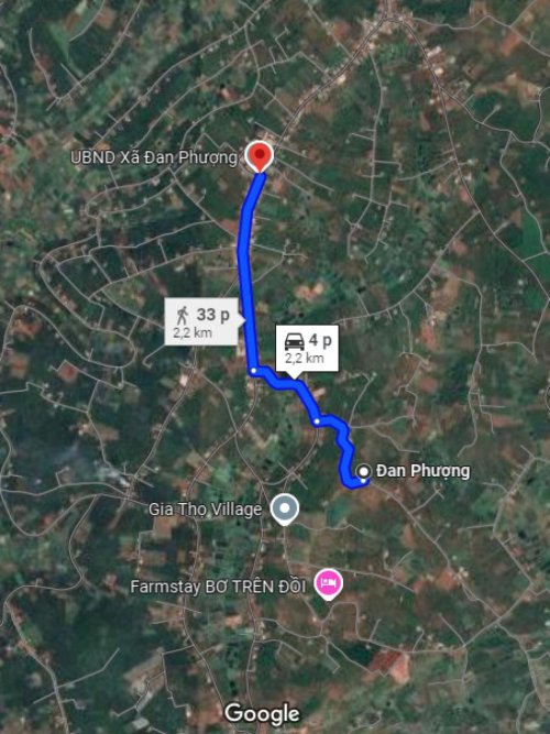 2 lô Đất 1096m2, nở hậu, Đ.6m Đan Phượng Lâm Đồng