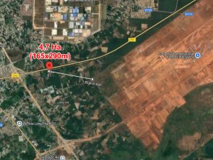 Giảm sốc 46 tỷ! 4.7Ha Đất SHR gần sân bay Long Thành Long An Đồng Nai