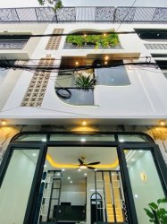 nhà mới sổ hồng riêng 3T 43m2, Vuông Đường Số 59 Gò Vấp
