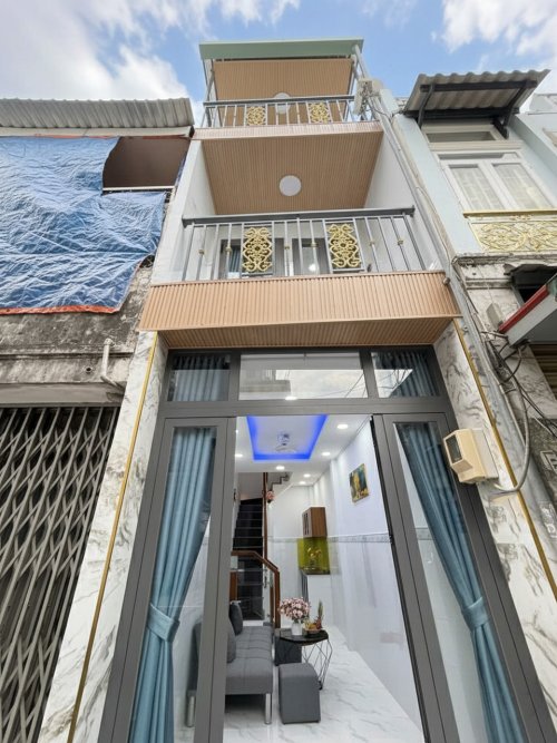 L1649 Ni Sư Huỳnh Liên Tân Bình, sổ hồng riêng, Vuông, 3T, 2.3x7.3m, 2.x tỷ