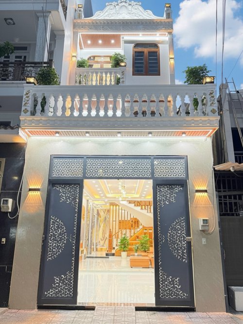 L1893 nhà Trần Quang Cơ Hiệp Q12, sổ hồng riêng, Vuông, hẻm xe hơi, 4.5x17m, 7.x tỷ