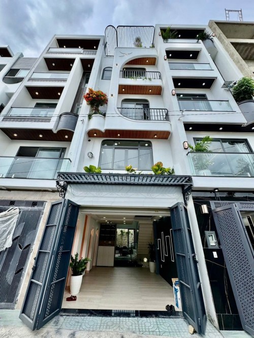 [H2506*] Nhà phố 5T đúc vuông vức 4x16m gần Thới An, giá 6.x tỷ